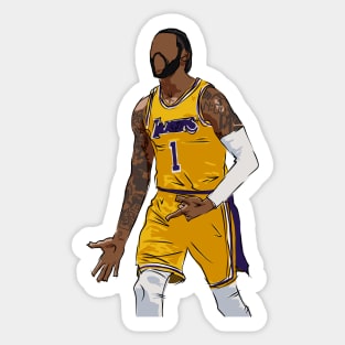 D'Angelo Russell Ice Sketch Sticker